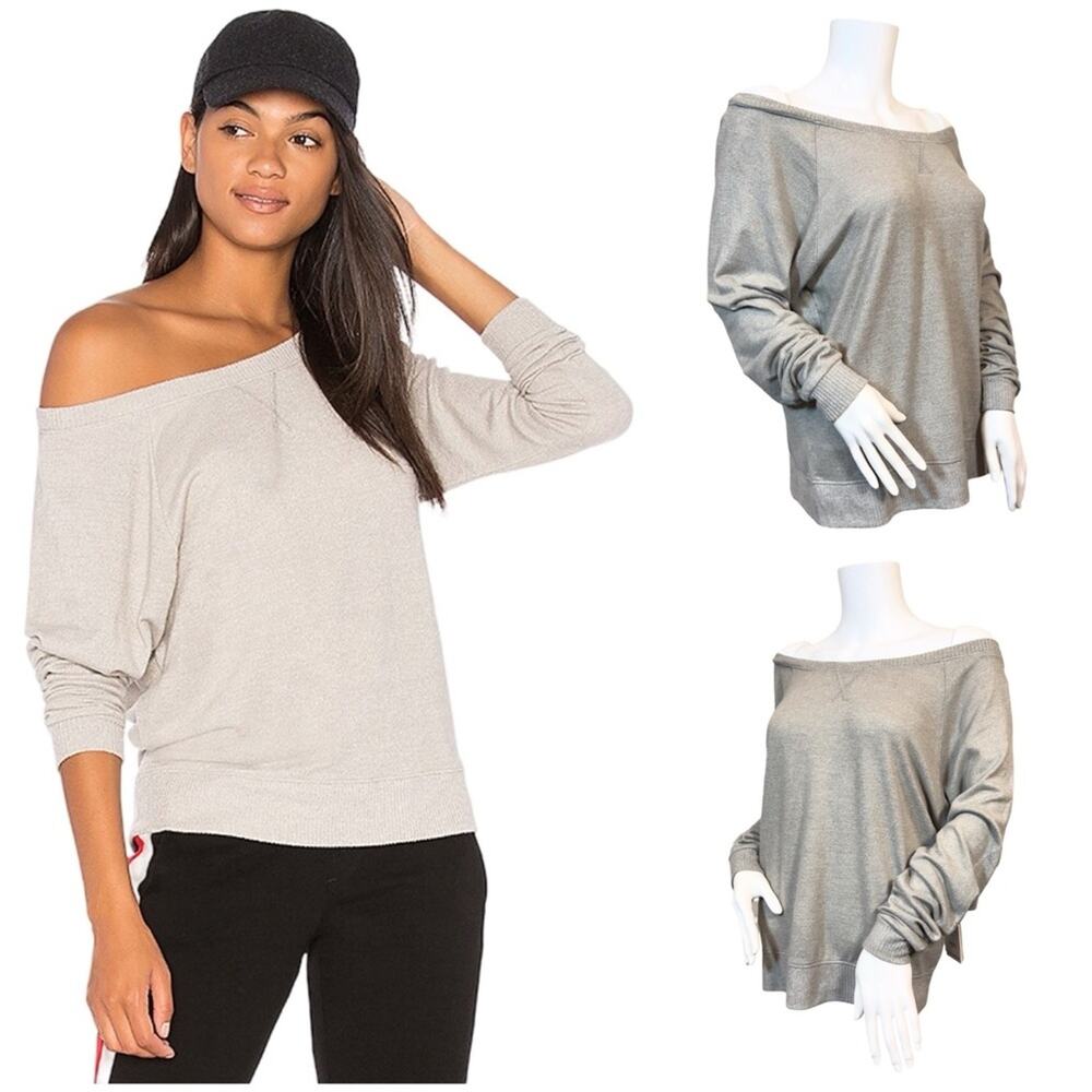 #T69 Nation LTD Raglan Off the Shoulder Sweater SZ M $98